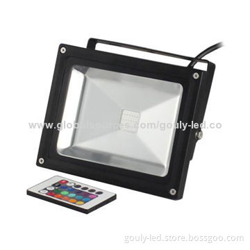 LED floodlights with 50W RGB color and 85-265V voltages